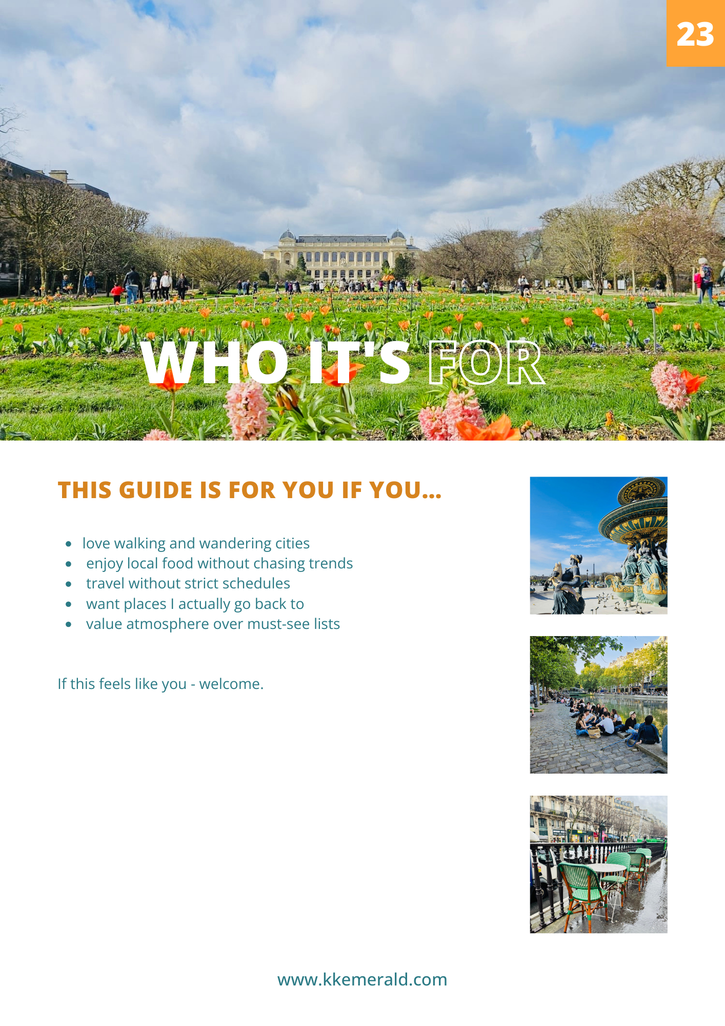 Paris, lived - Personal Food & Walking Guide + Google Map