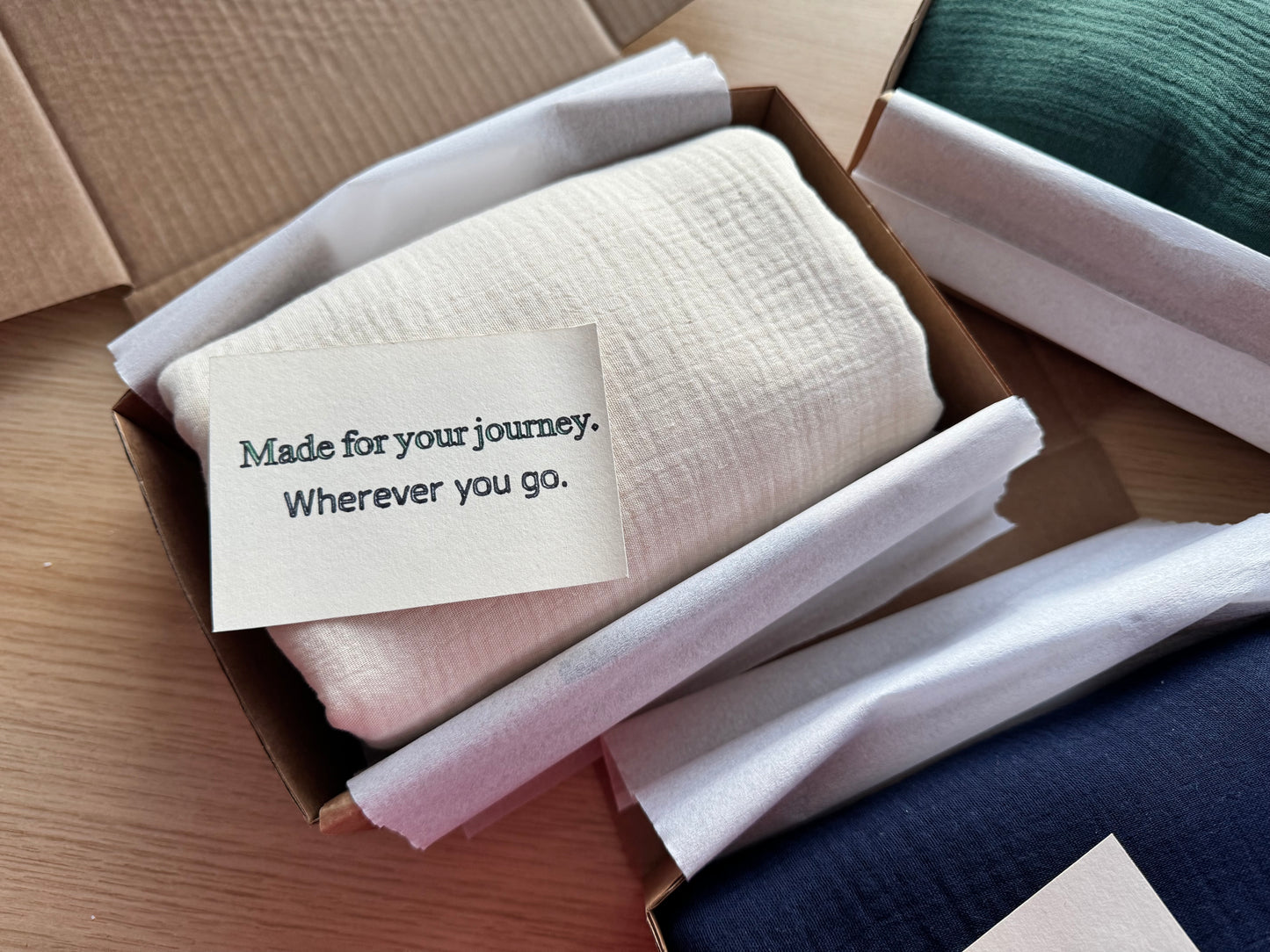 The Journey Wrap l Soft Ivory l Lightweight Travel Wrap, Muslin Cotton Scarf Blanket