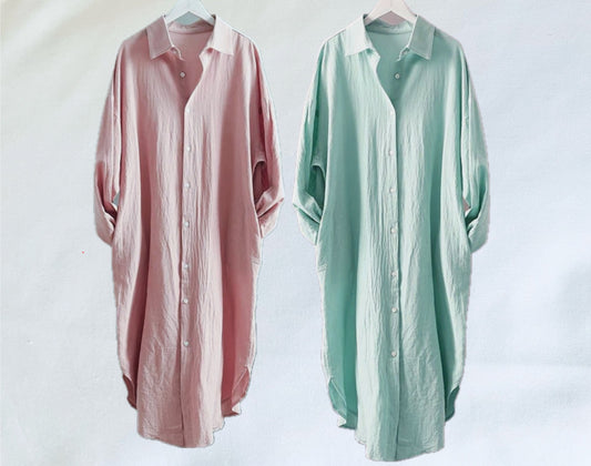Antalya Muslin Cotton Robe Dress