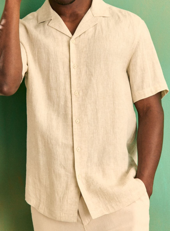 Coastline Linen Shirt I short sleeves