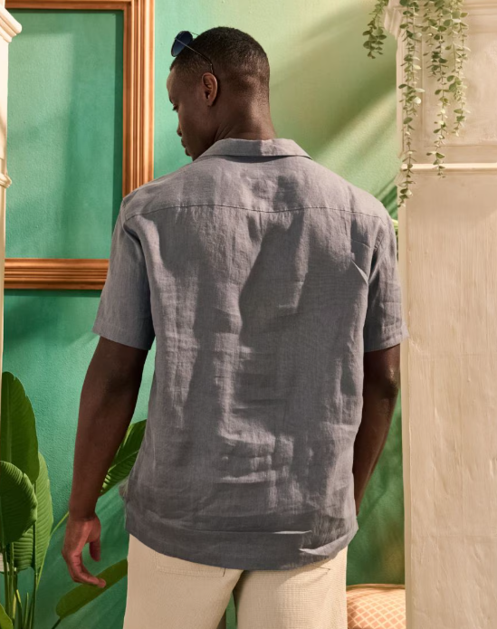 Coastline Linen Shirt I short sleeves