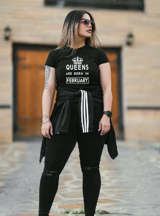 Las reinas nacen en abril, mayo, junio, julio, agosto, septiembre, octubre, noviembre, diciembre, enero, febrero, marzo Camiseta l Sudadera l Sudadera con capucha