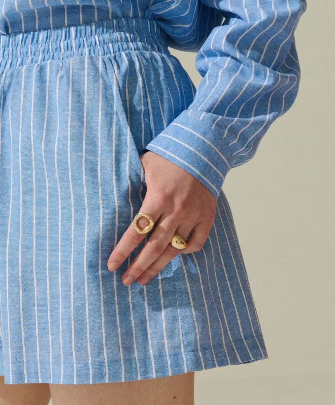 Positano Shirt & Shorts Set l Blue Riviera