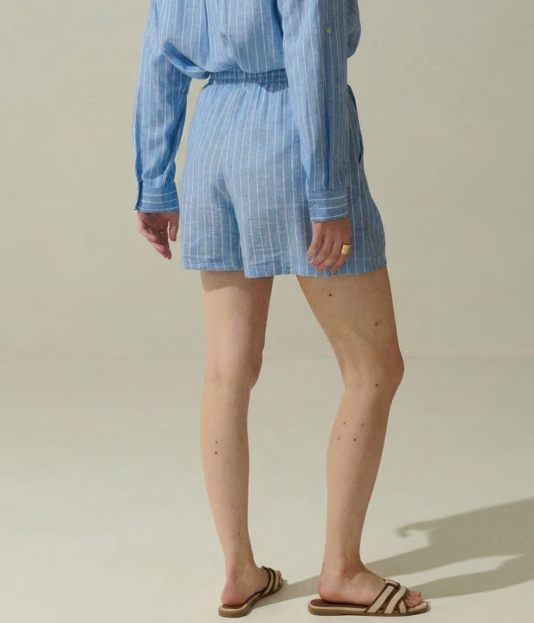 Positano Shirt & Shorts Set l Blue Riviera