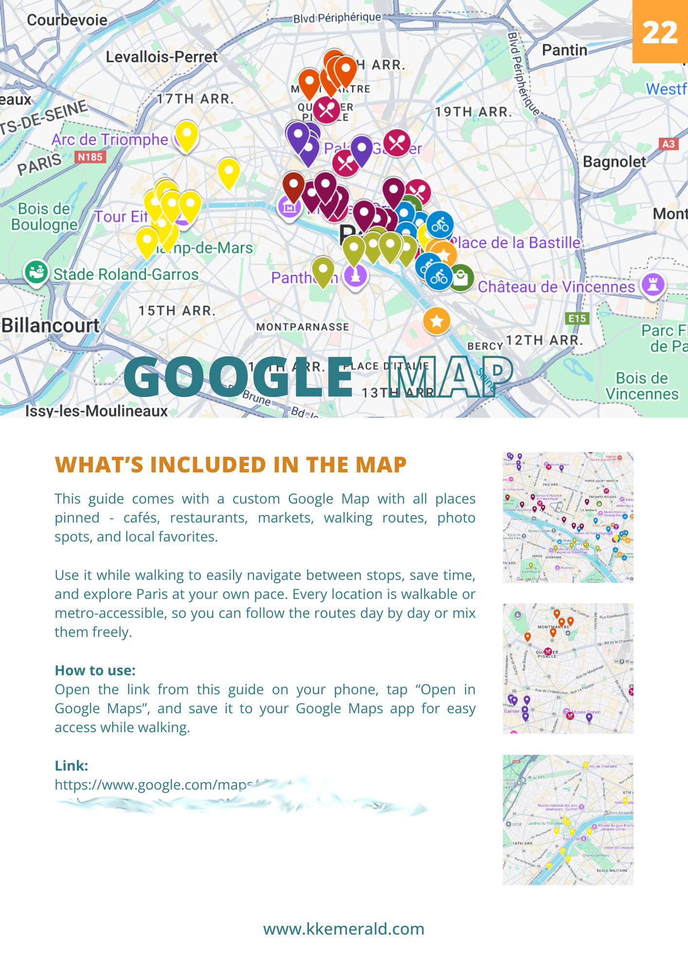 Paris, lived - Personal Food & Walking Guide + Google Map