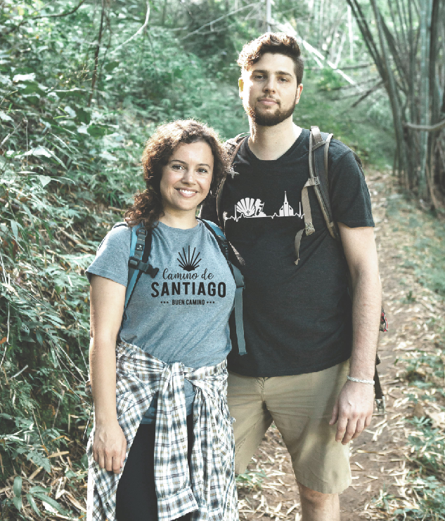 Camino de Santiago heartbeat T-shirt l Hoodie
