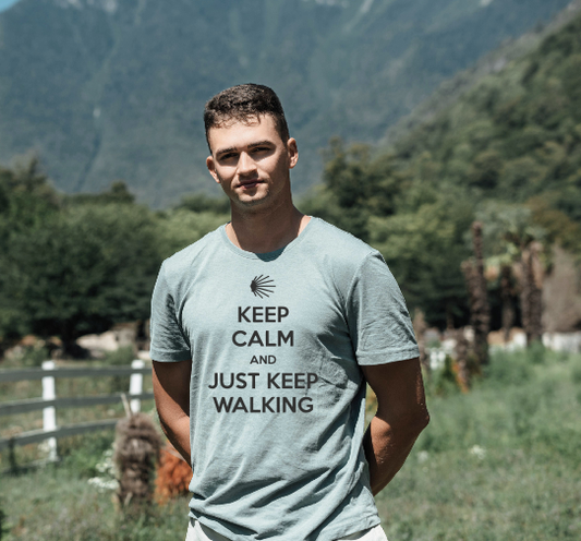 Keep Calm and Just Keep Walking – Camino de Santiago T-shirt l Hoodie