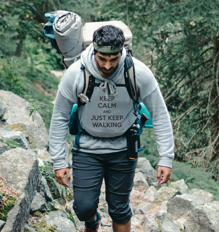 Keep Calm and Just Keep Walking – Camino de Santiago T-shirt l Hoodie