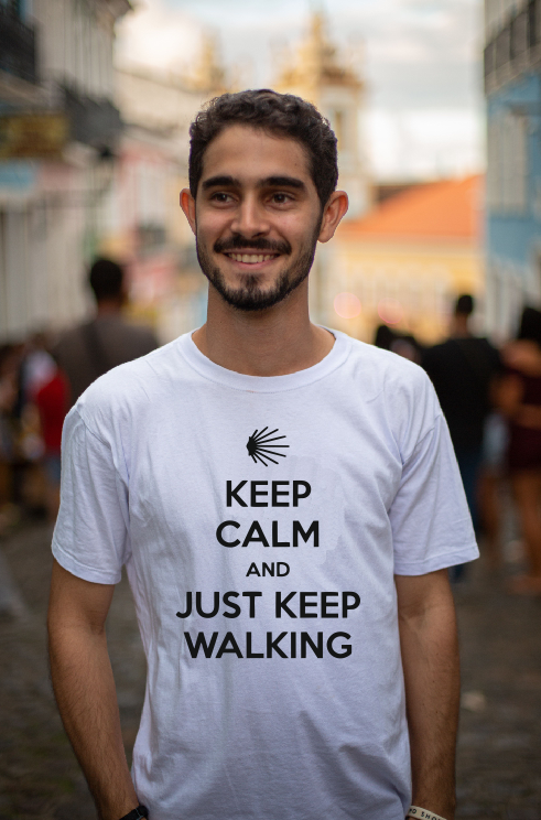 Keep Calm and Just Keep Walking – Camino de Santiago T-shirt l Hoodie
